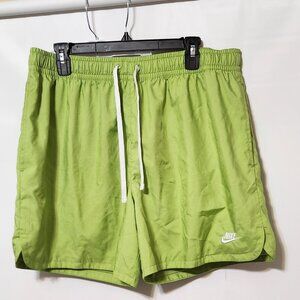 Nike Sportswear Woven Flow Shorts Vivid Green/White AR2382-332 Men’s Size XXL